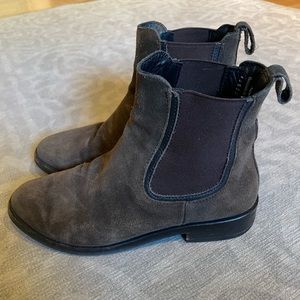 Thursday Boots, Duchess Dark Olive Suede, Size 5.5